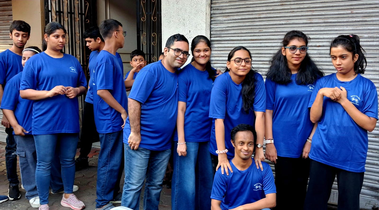 Special Hangout participants at an inclusive cricket event