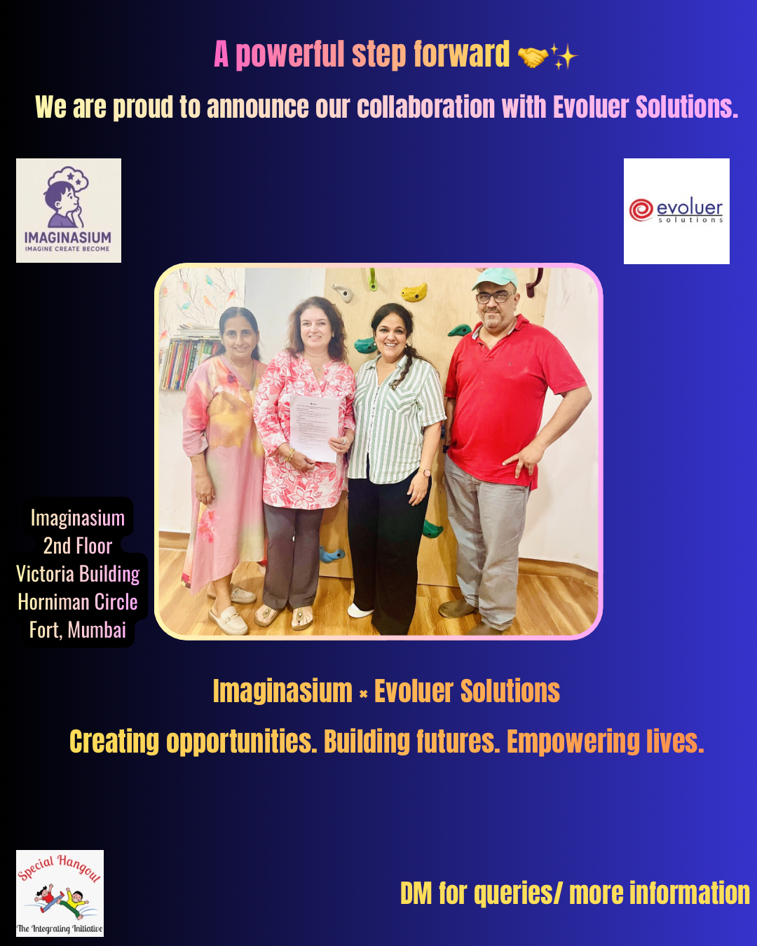 Imaginasium x Evoluer Solutions collaboration announcement