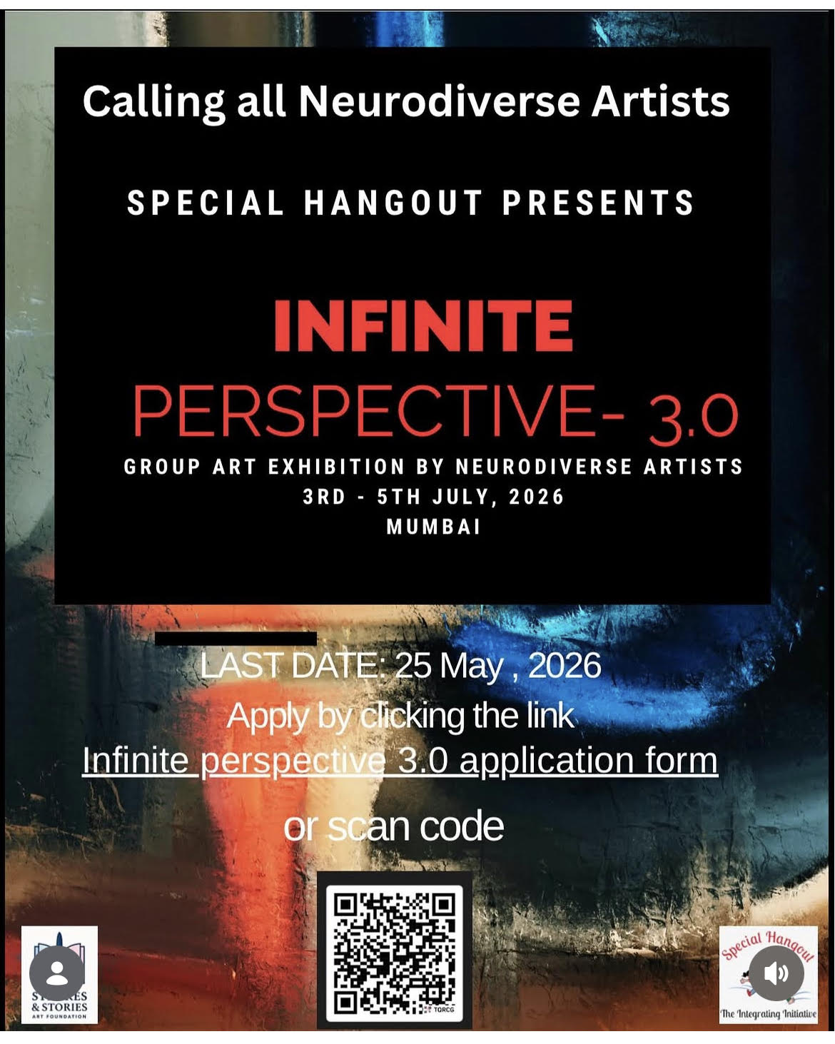 Infinite Perspective 3.0 — group art exhibition by neurodiverse artists, 3rd to 5th July 2026, Mumbai
